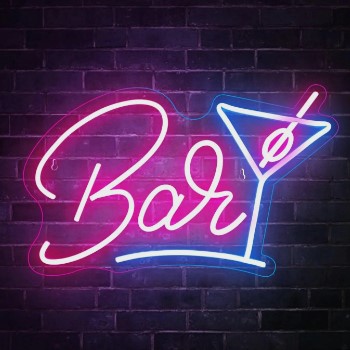 Bar napis design neon